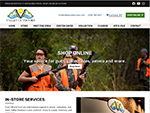 screenshot of Valley Outdoors website